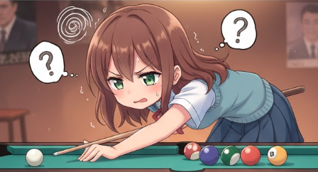 困っている女の子のイラスト