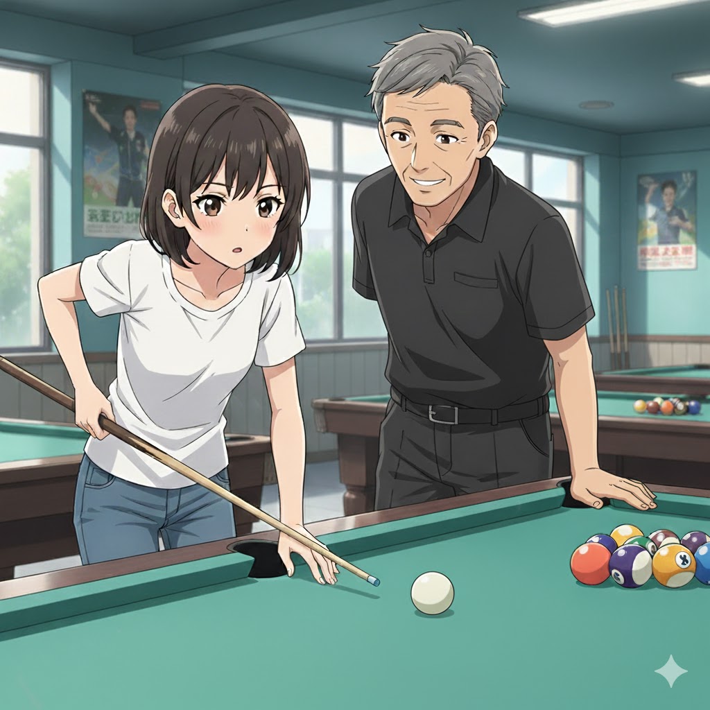 レッスンを受けている様子
